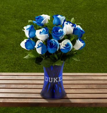 The FTDÂ® Duke UniversityÂ® Blue DevilsÂ® Rose Bouquet - 12 Stem