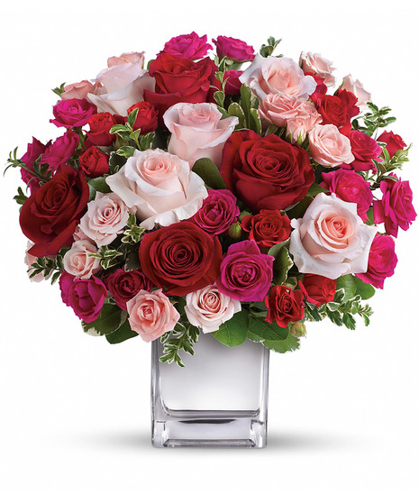 Love Medley Bouquet with Red Roses