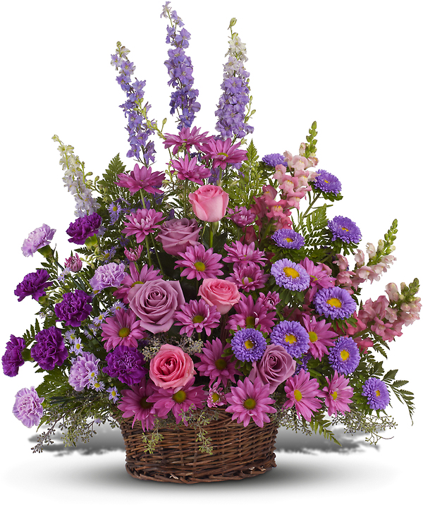 Gracious Lavender Basket T235-1A