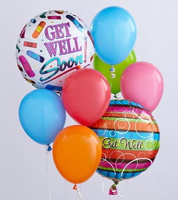 The FTD&reg; Get Well Balloon Bunch