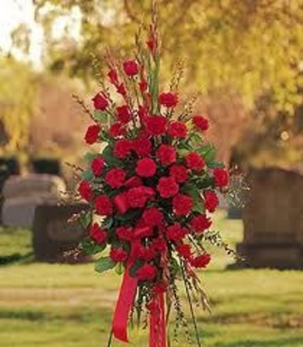 All Red Standing Spray