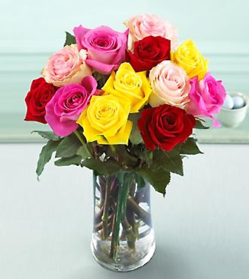 Mixed Color Rose Bouquet