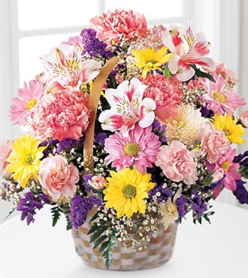 Basket Of Cheer Bouquet