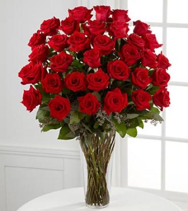 Red Rose Bouquet - 36 Long Stem Roses