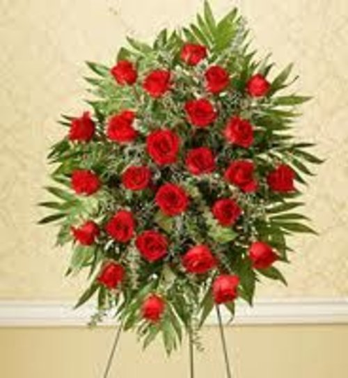 2 Dozen Roses - Standing Spray