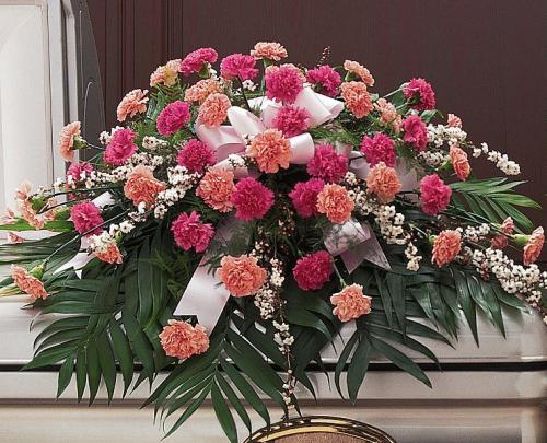 Delicate Pink Casket Spray</div