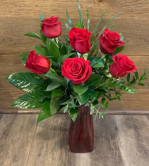 Half Dozen Red Roses