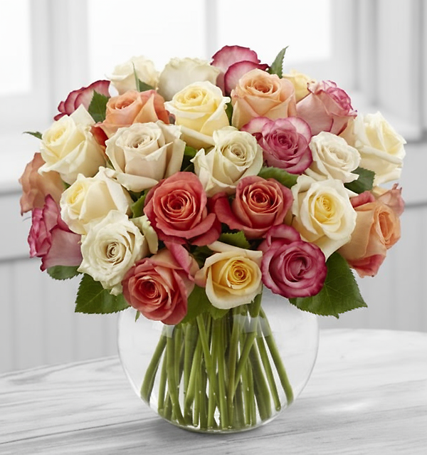 Mixed Dozen Roses
