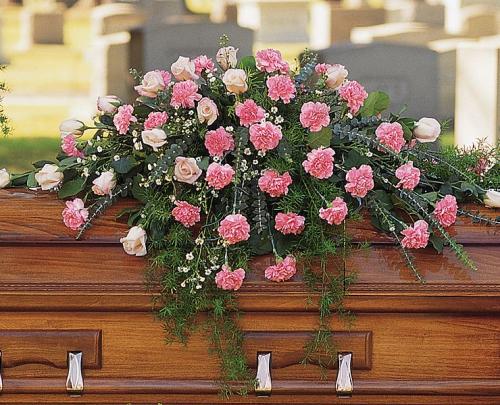 Heavenly Pink Casket Spray</div