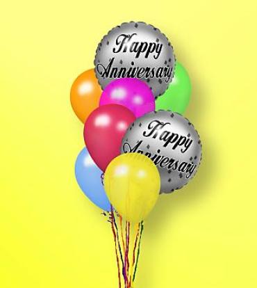 The FTD&reg; Anniversary Balloon Bunch